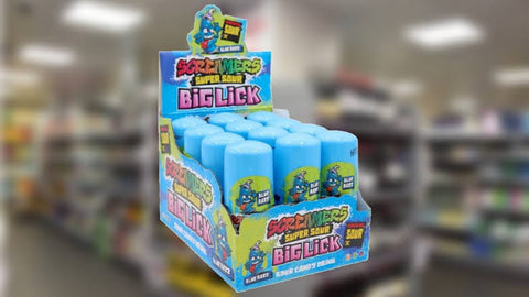 Zed Candy Screamers Super Sour Big Lick Blue Razz