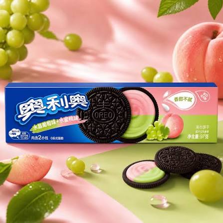 Oreo Double Fruit Crystal Grape And Peach