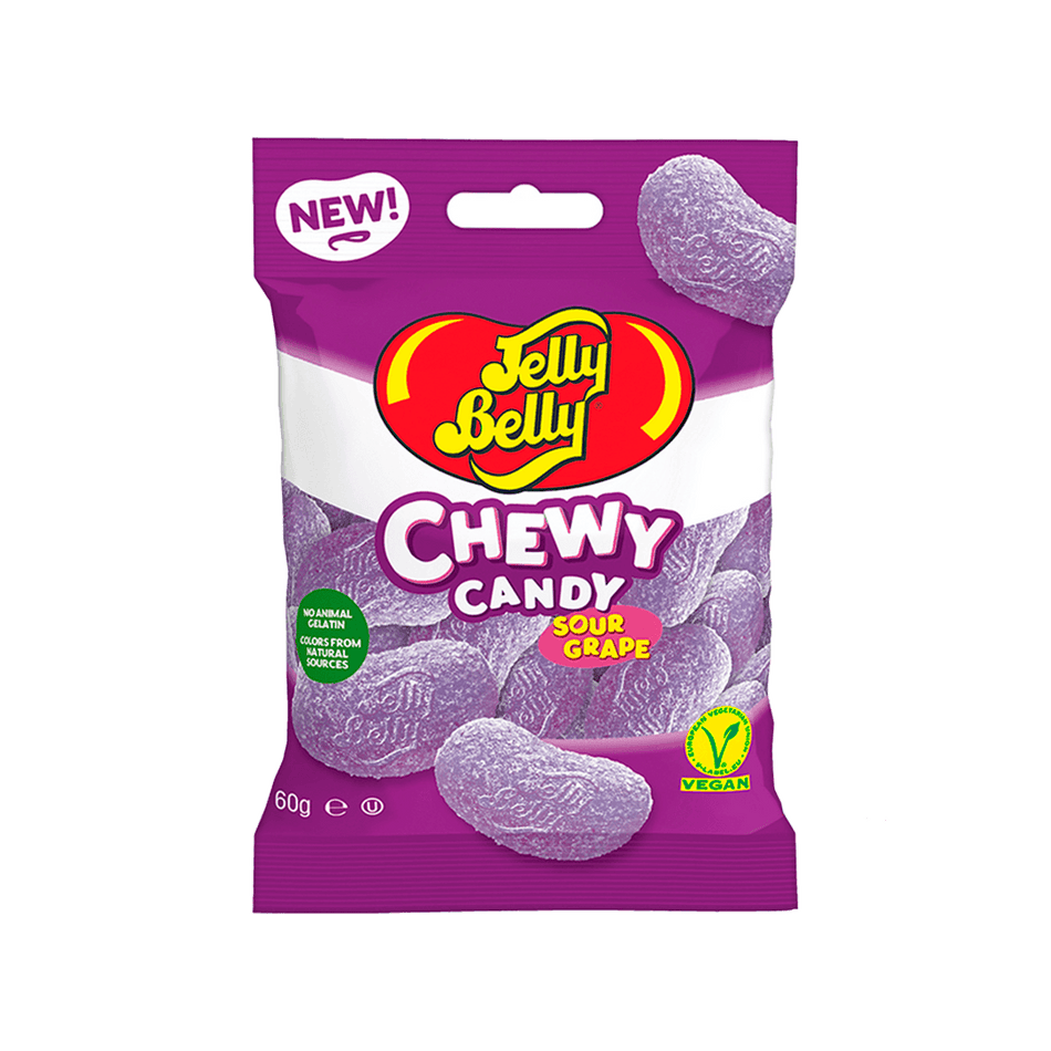 Jelly Belly Chewy Candy Sours Grape - FragFuel