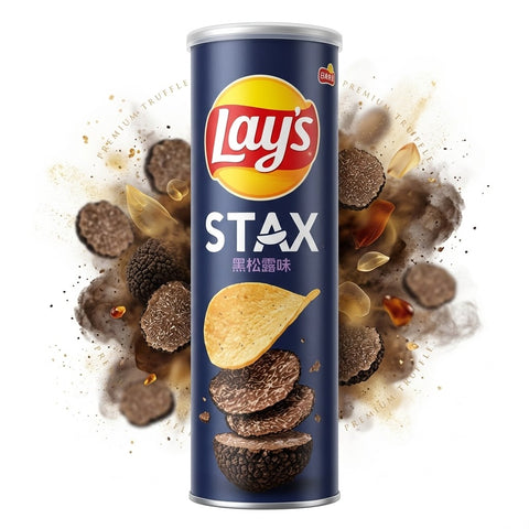 Lay's Stax Black Truffle