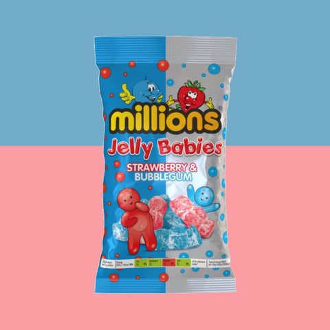 Millions Jelly Babies Strawberry & Bubblegum