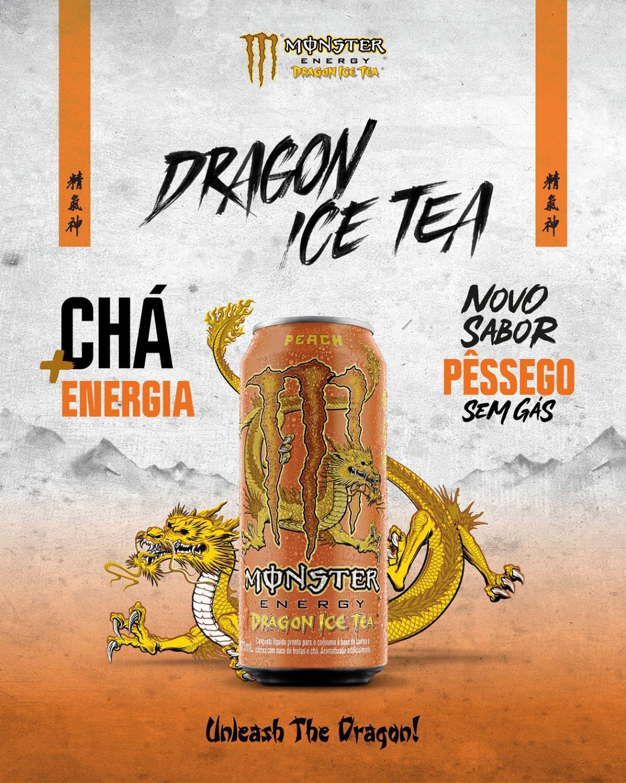 Monster Energy Dragon Ice Tea Peach (Brasil) - FragFuel