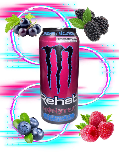 Monster Energy Rehab Wild Berry Tea Canada 458ml
