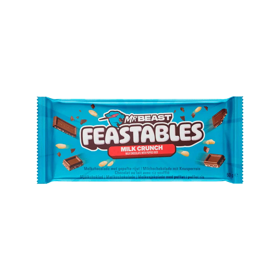 Mr. Beast Feastables Milk Chocolate Bar Crunch (NEW) - FragFuel