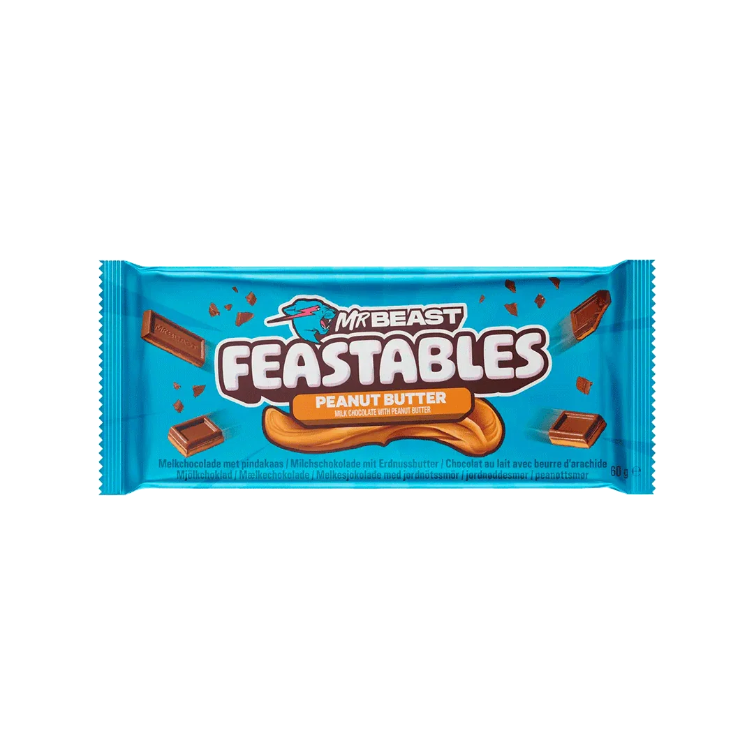 Mr. Beast Feastables Milk Chocolate Bar Peanut Butter (NEW) - FragFuel