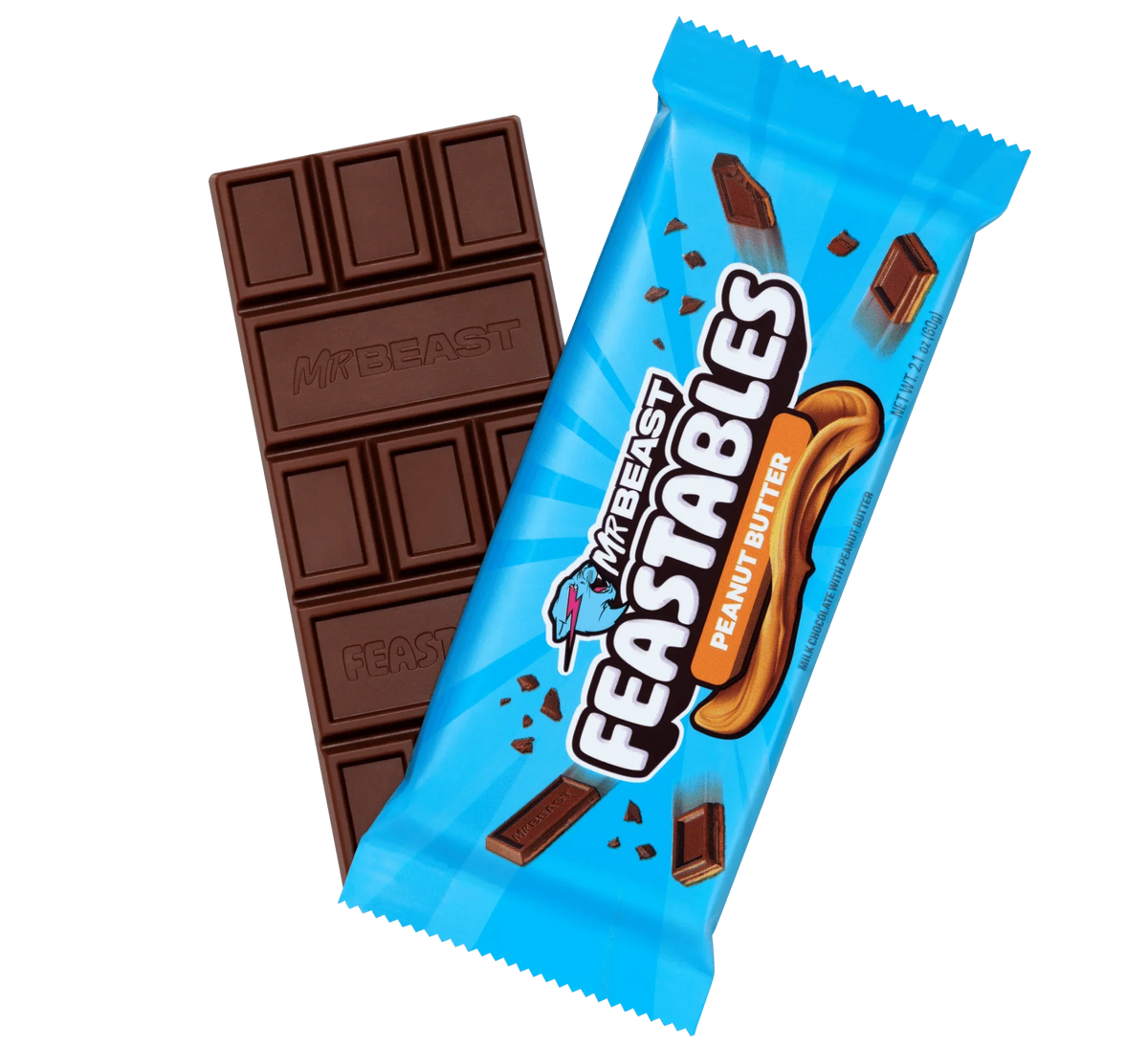 Mr. Beast Feastables Milk Chocolate Bar Peanut Butter (NEW) - FragFuel