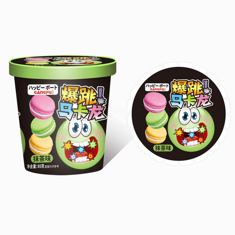 Macarons Matcha Popping Candy Bowl