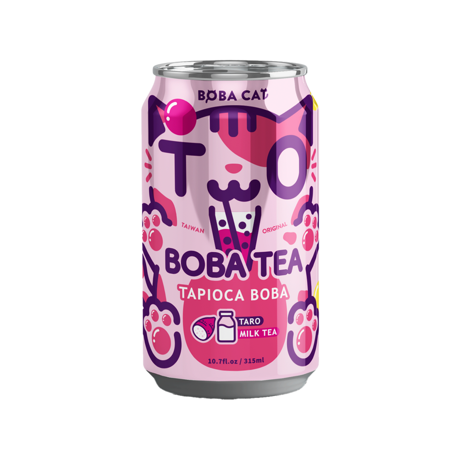 Boba Cat Tapioca Boba Bubble Tea (Taro MilkTea)