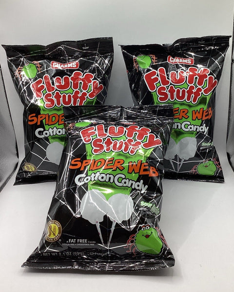 Charms Fluffy Stuff Spider Web Cotton Candy