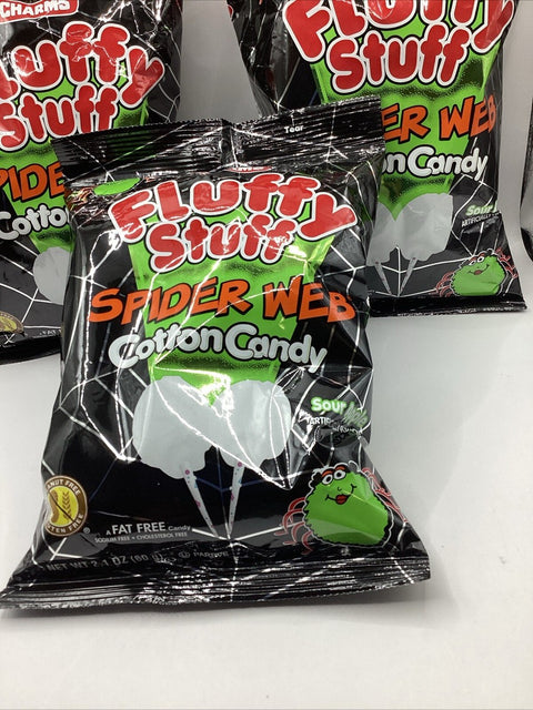 Charms Fluffy Stuff Spider Web Cotton Candy