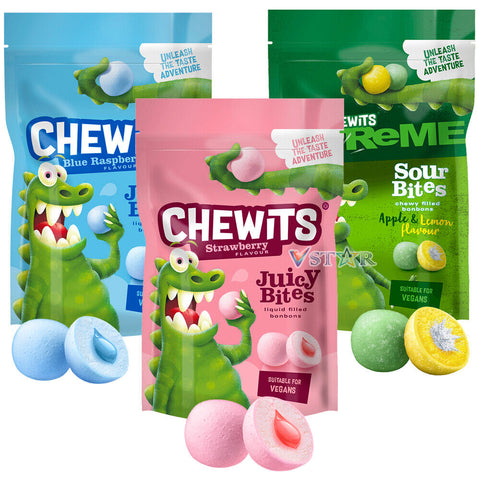 Chewits Juicy Bites Blue Raspberry