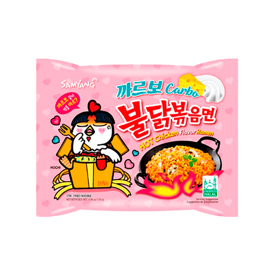 Samyang Buldak Carbonara Chicken Flavor Spicy Noodles - FragFuel