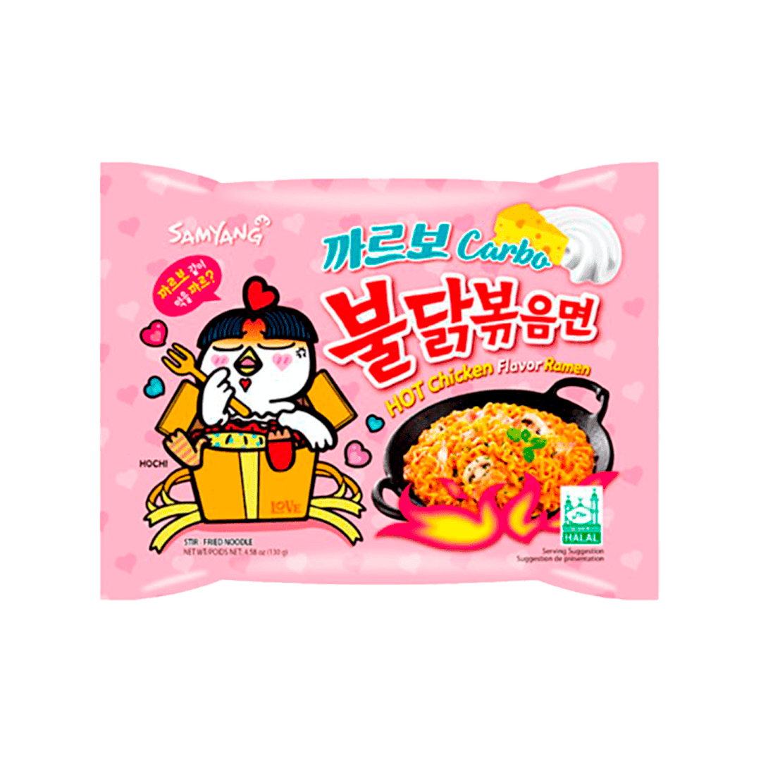 Samyang Buldak Carbonara Chicken Flavor Spicy Noodles - FragFuel