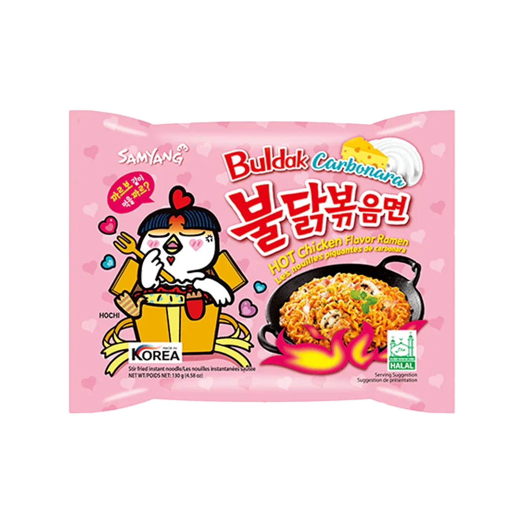 Samyang Buldak Carbonara Chicken Flavor Spicy Noodles - FragFuel