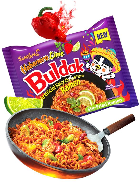 Samyang Buldak Habanero Lime Chicken Flavor Spicy Noodles - FragFuel