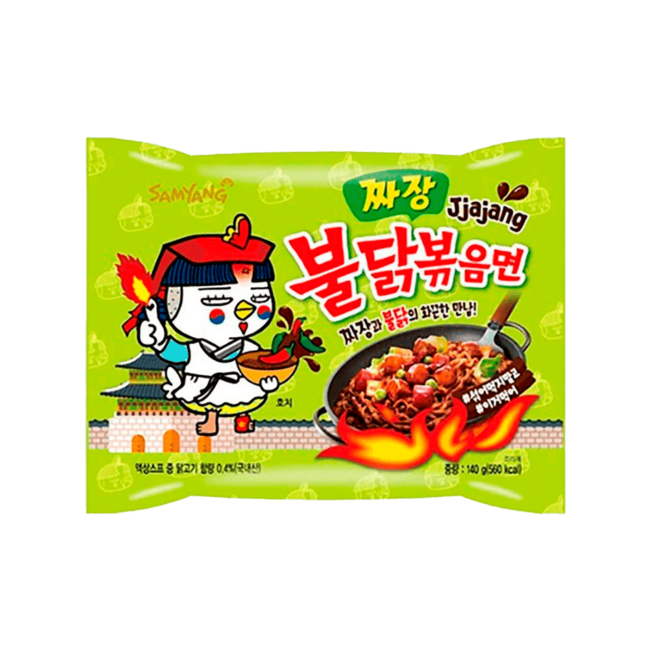 Samyang Buldak Jjajang Black Beans Chicken Flavor Spicy Noodles - FragFuel