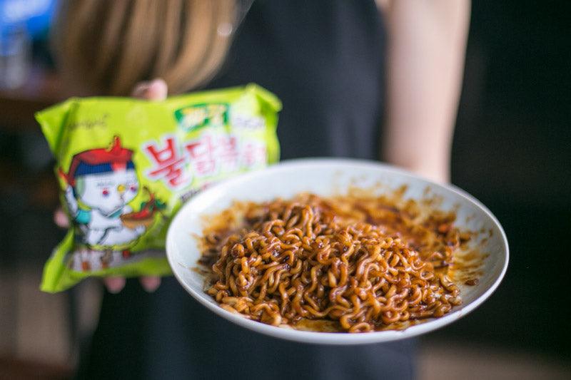 Samyang Buldak Jjajang Black Beans Chicken Flavor Spicy Noodles - FragFuel