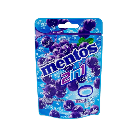 Mentos 2 in 1 Grape Soda Flavor