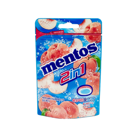 Mentos 2 in 1 Peach Soda Flavor
