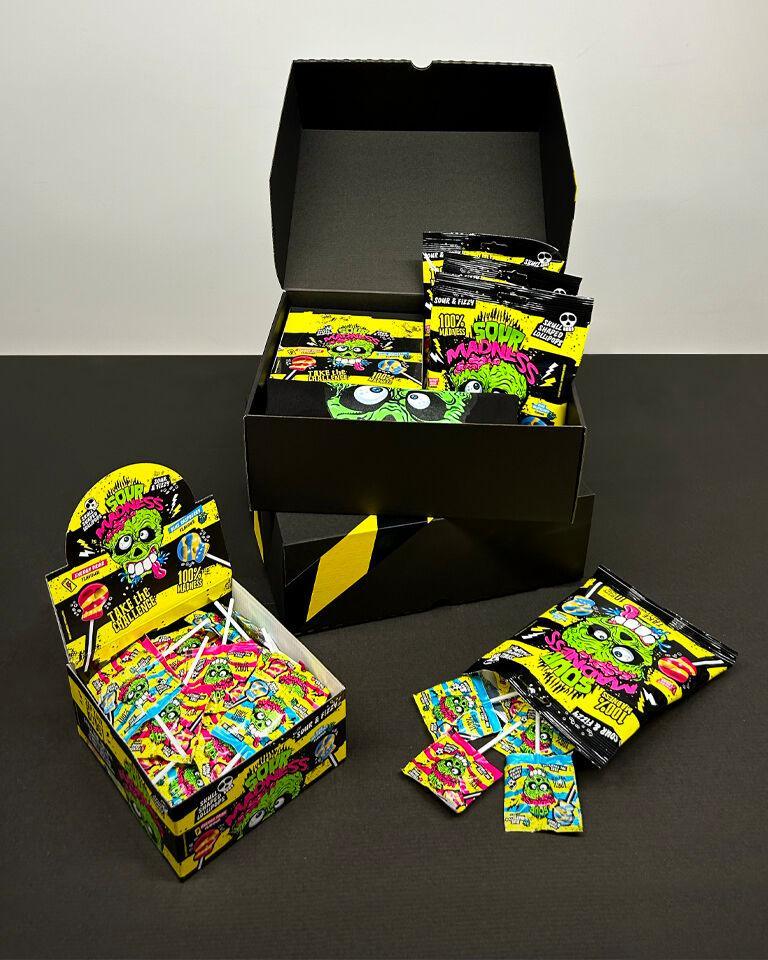 Sour Madness Skull Shaped Lollipops - FragFuel