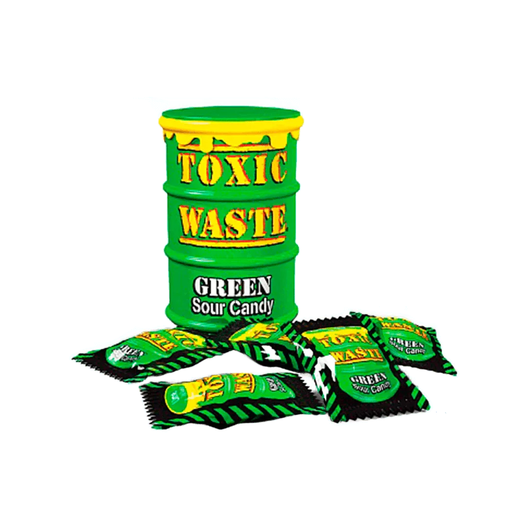 Toxic Waste Green Sour Candy Drum - FragFuel