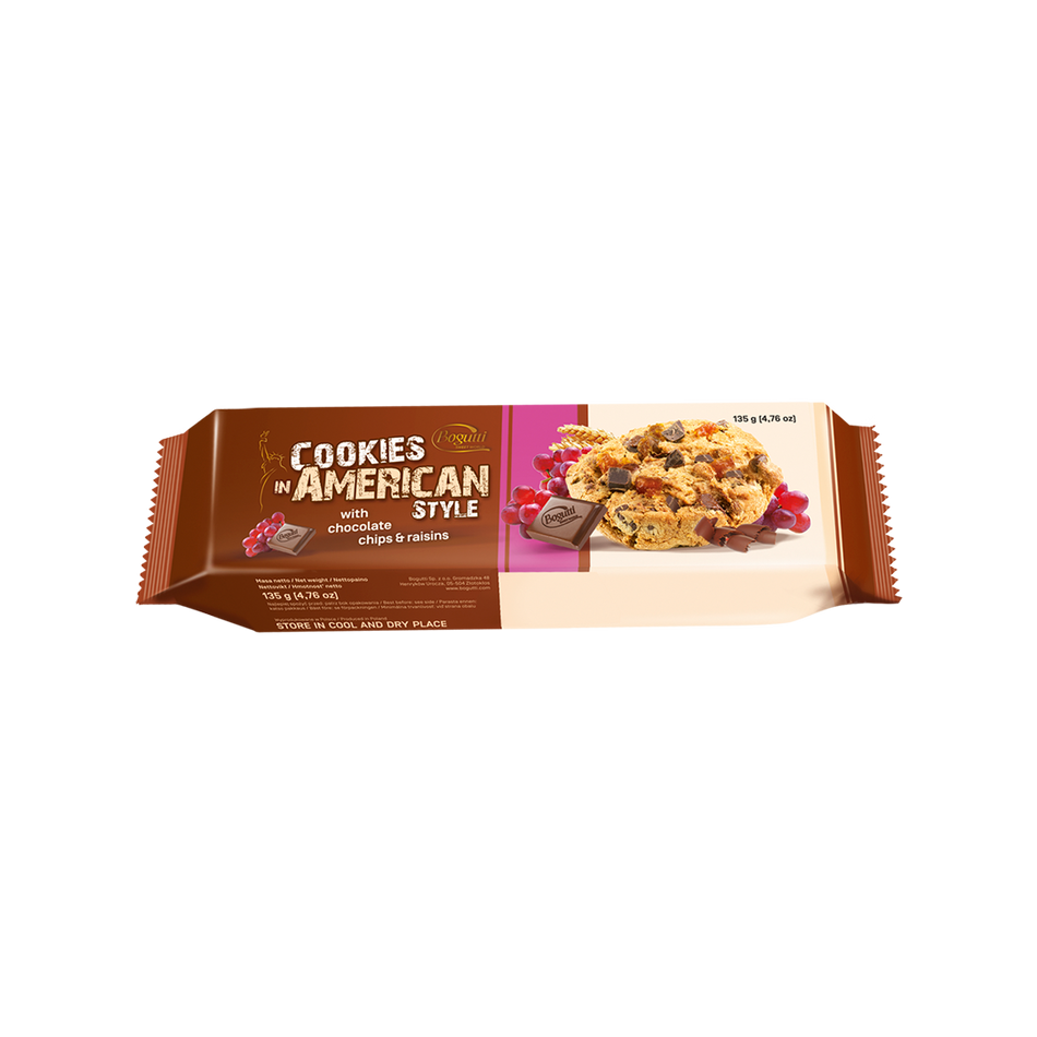 Bogutti American Cookies Chocolate And Raisins