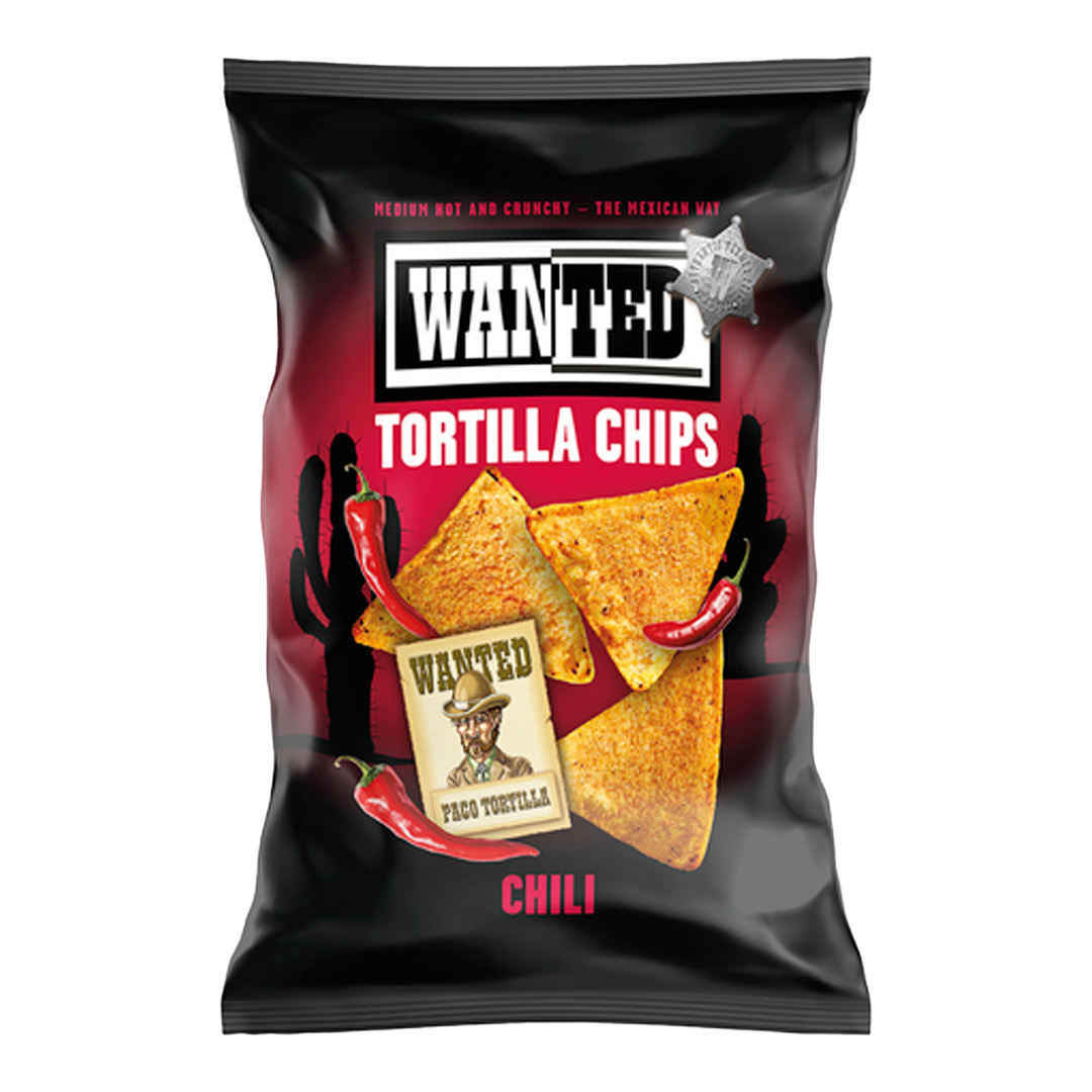 WanTed Tortilla Chips Texas Chilli BIG BAG 450g - FragFuel