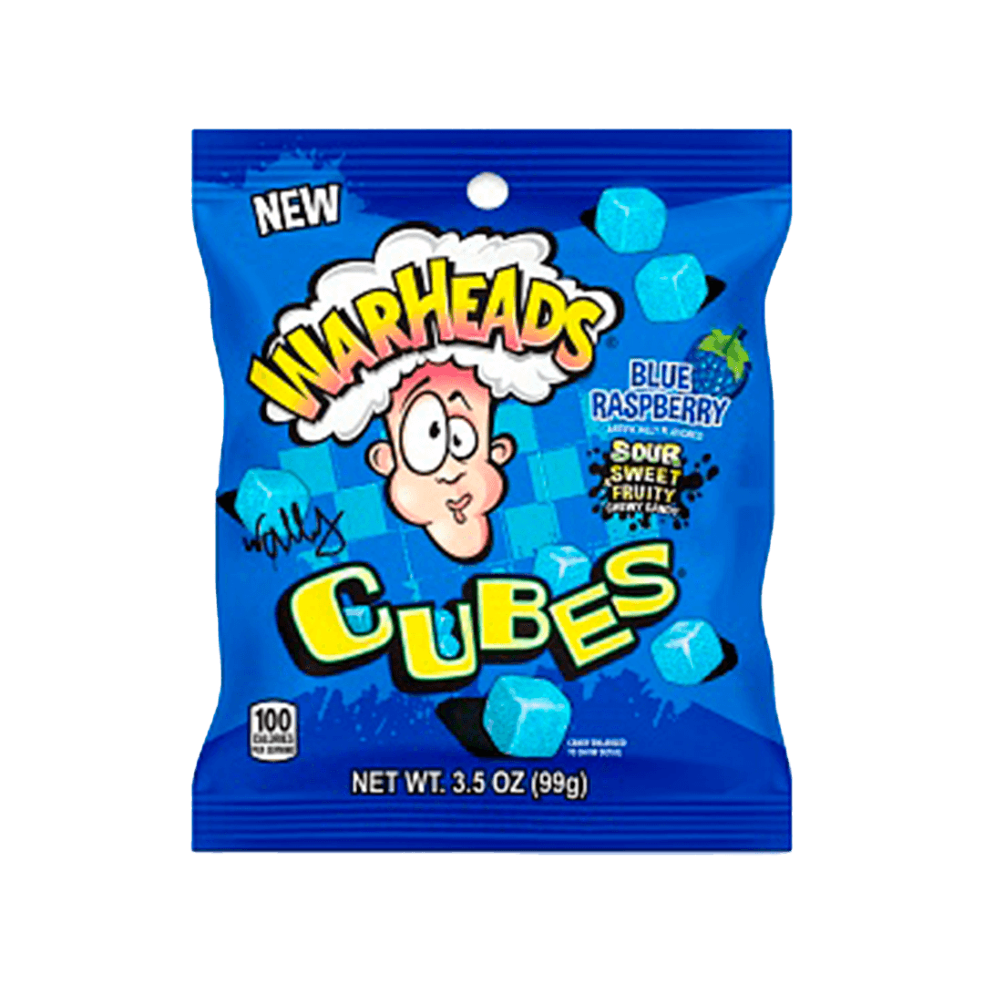 Warheads Cubes Blue Raspberry - FragFuel