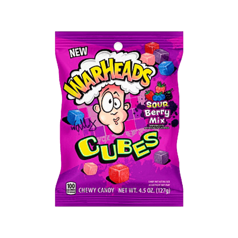 Warheads Cubes Sour Berry Mix Bag - FragFuel