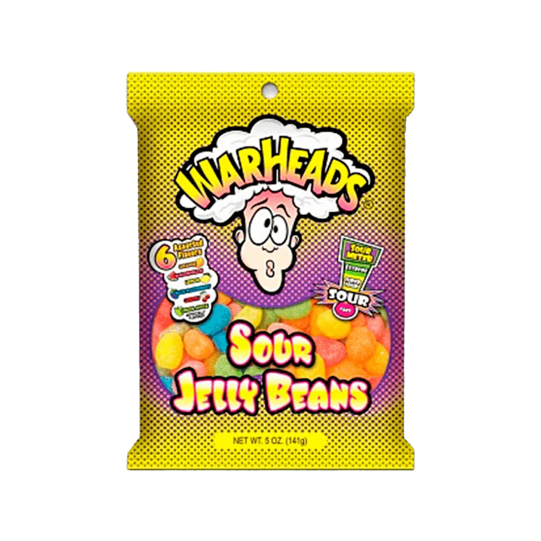 Warheads Jelly Beans Sour BAG - FragFuel
