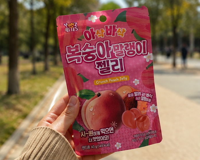 Yum'z Bites Crunch Peach Jelly