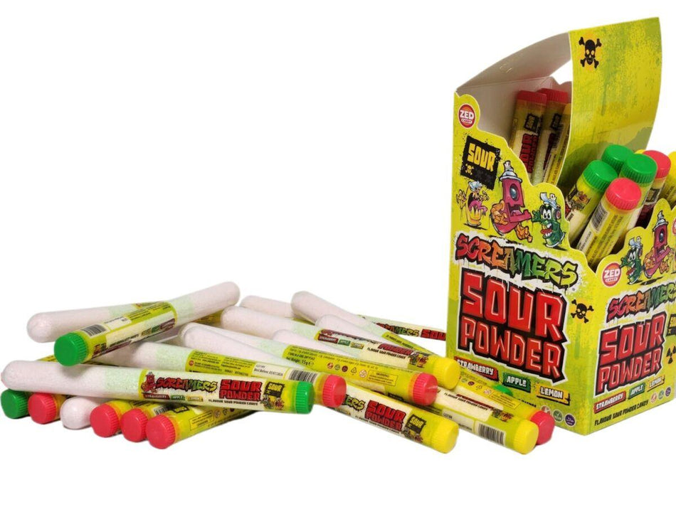 Zed Candy Screamers Sour Powder Tubes (1unid.) - FragFuel