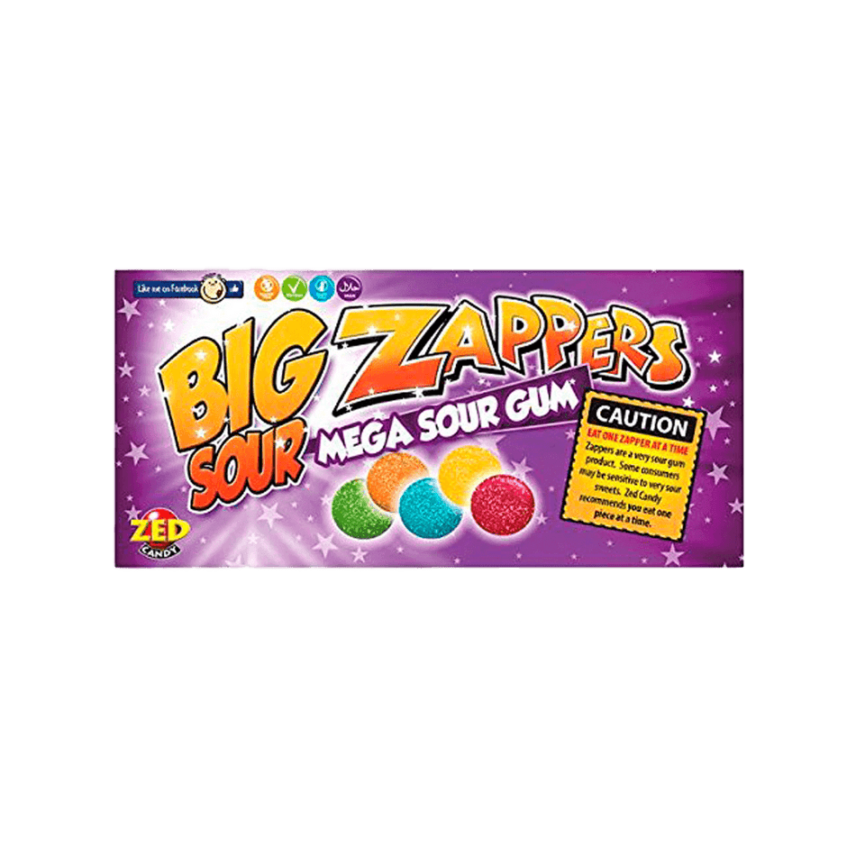 ZED Candy Zappers Original Mega Sour Gum - FragFuel